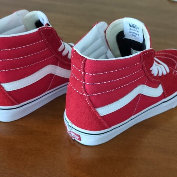 Vans Sk8-Hi Shoe Racing Red/True White M6 W7.5 - Picture 4 of 7